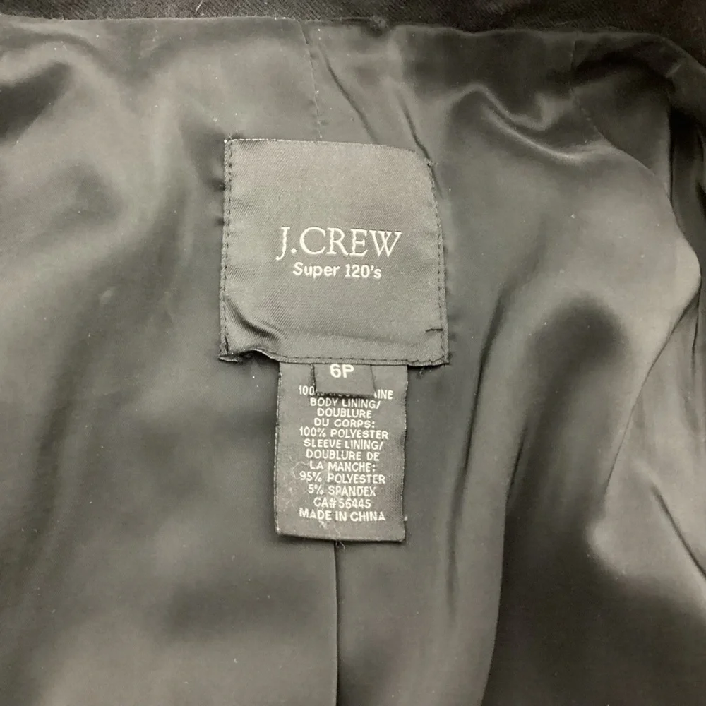 J. Crew Super 120's Wool Blazer Size 6P